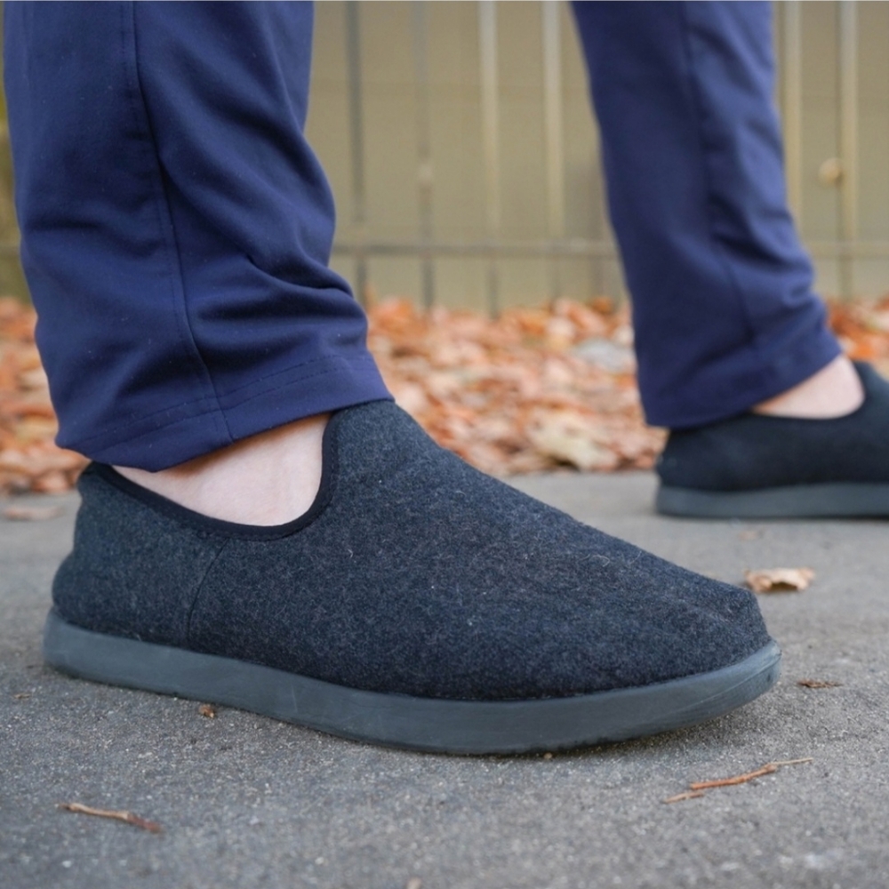 Allbirds Men's Wool Lounger Natural Black Sz 11